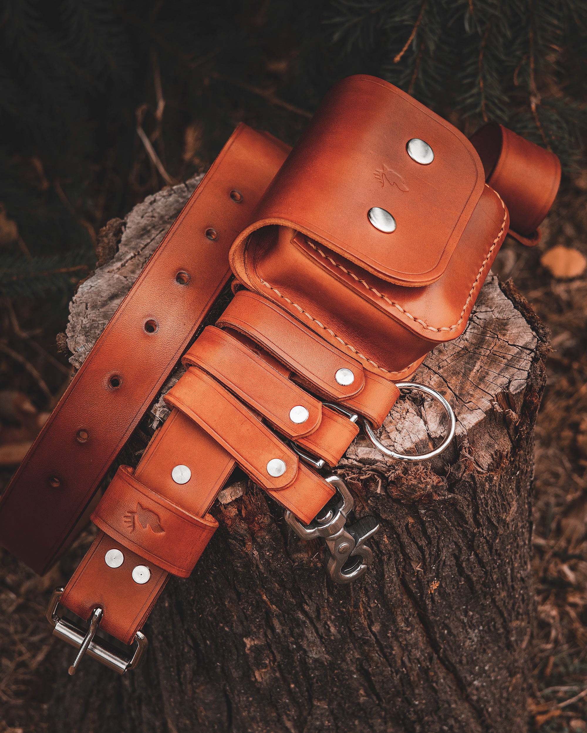 Bushcraft Belt Leather Bag The Wild Buck