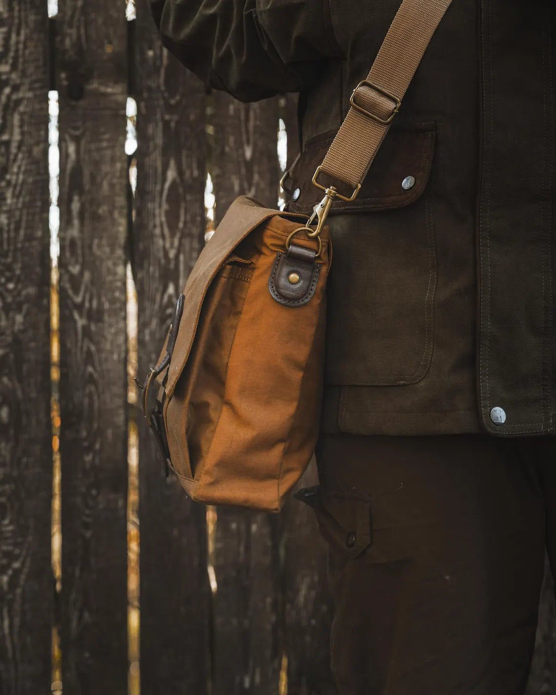 Waxed Canvas Oilskin Satchel