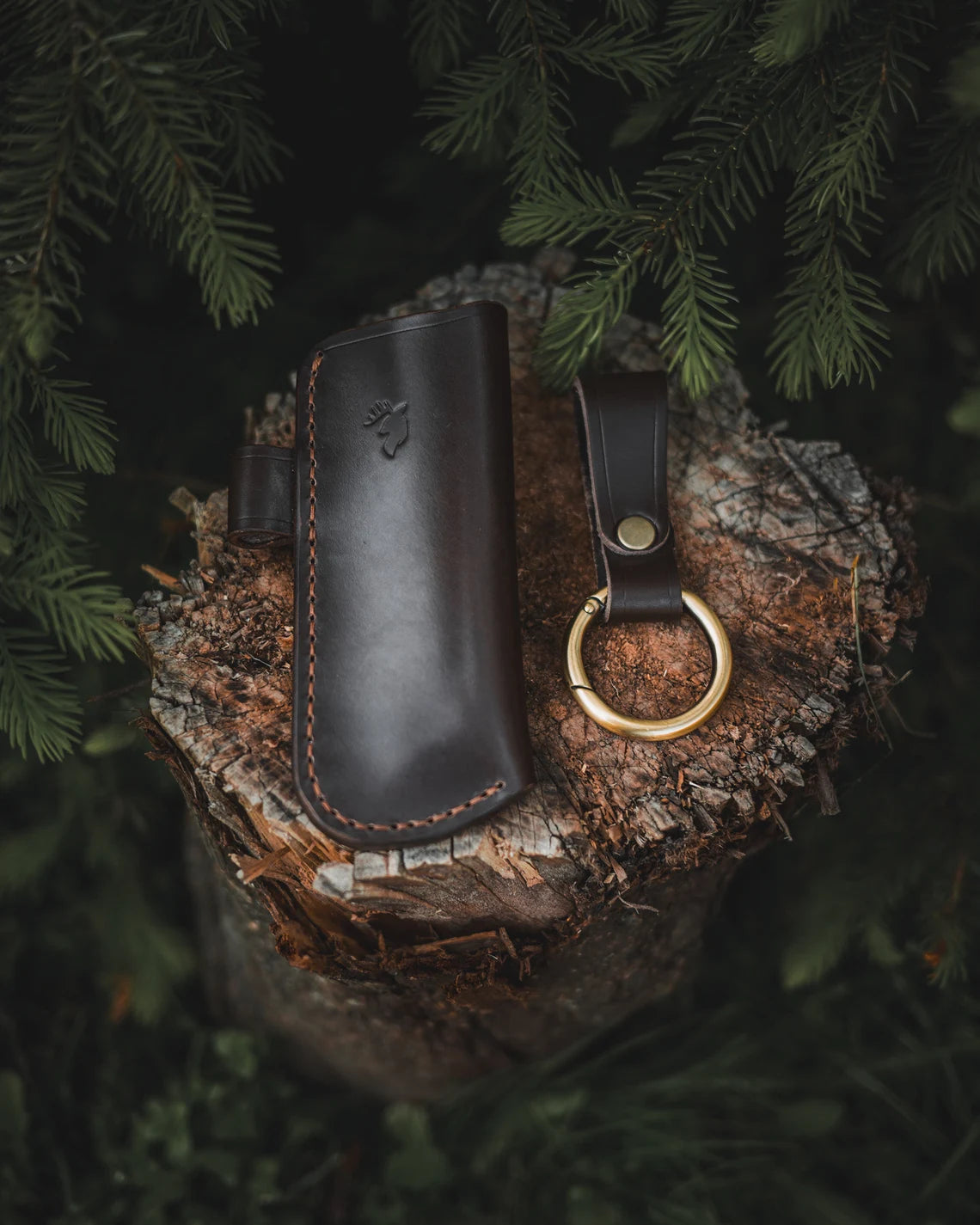 Leather Sheath for Silky PocketBoy 170 with Ferro Rod Loop