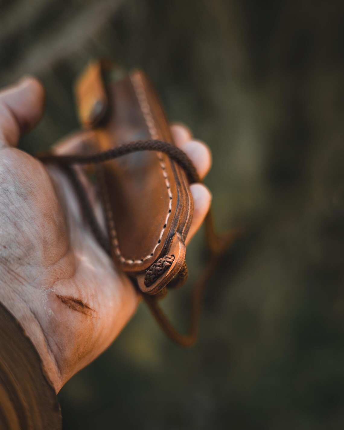 Leather Neck Sheath for Mora Eldris Knife