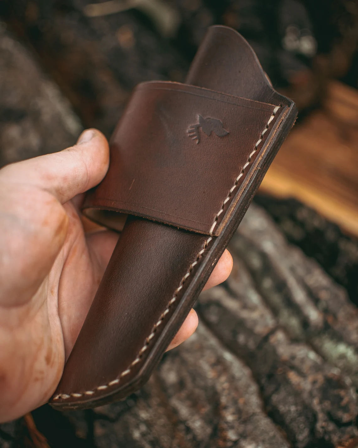 Leather Scout Carry Bushcraft Sheath