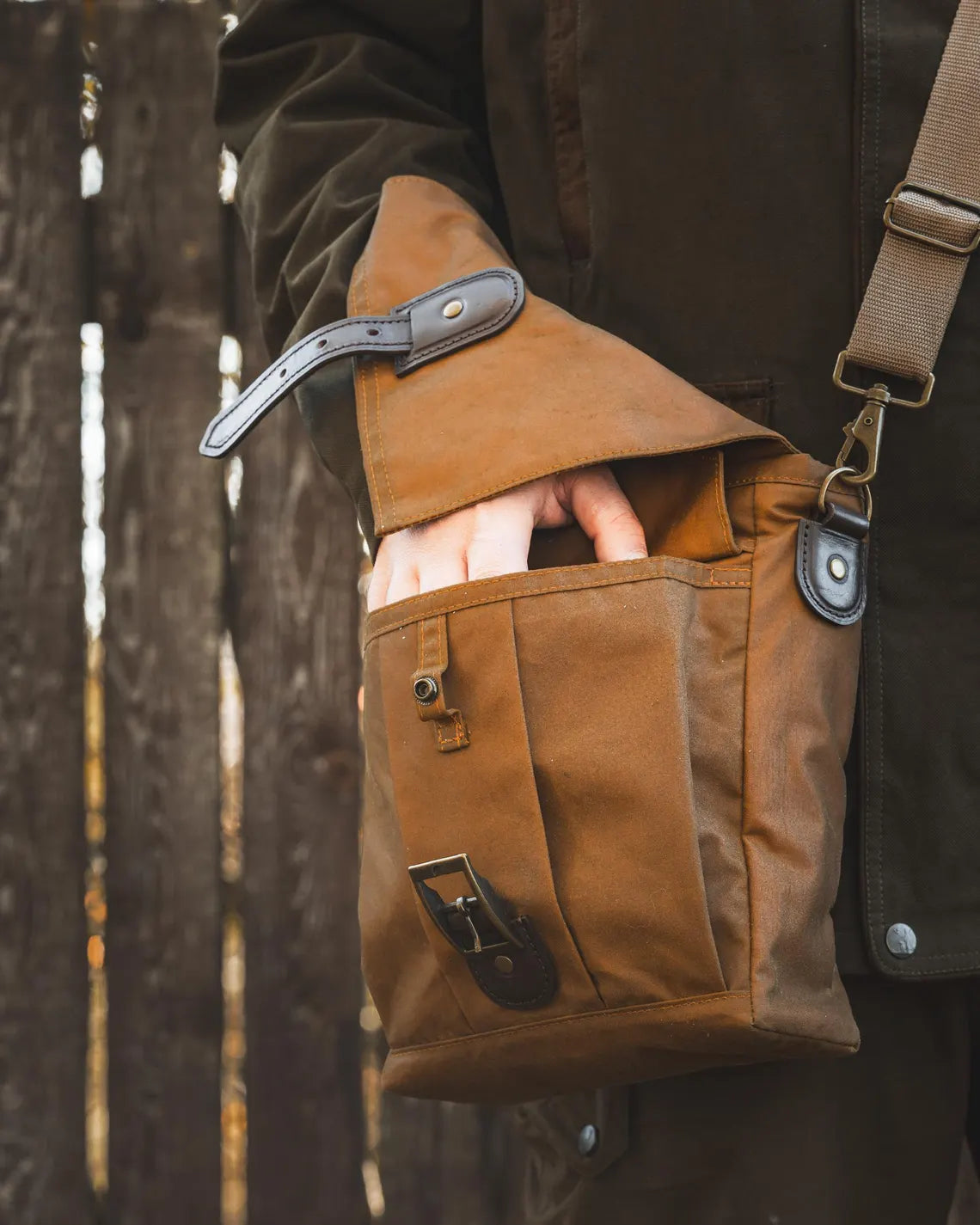 Waxed Canvas Oilskin Satchel