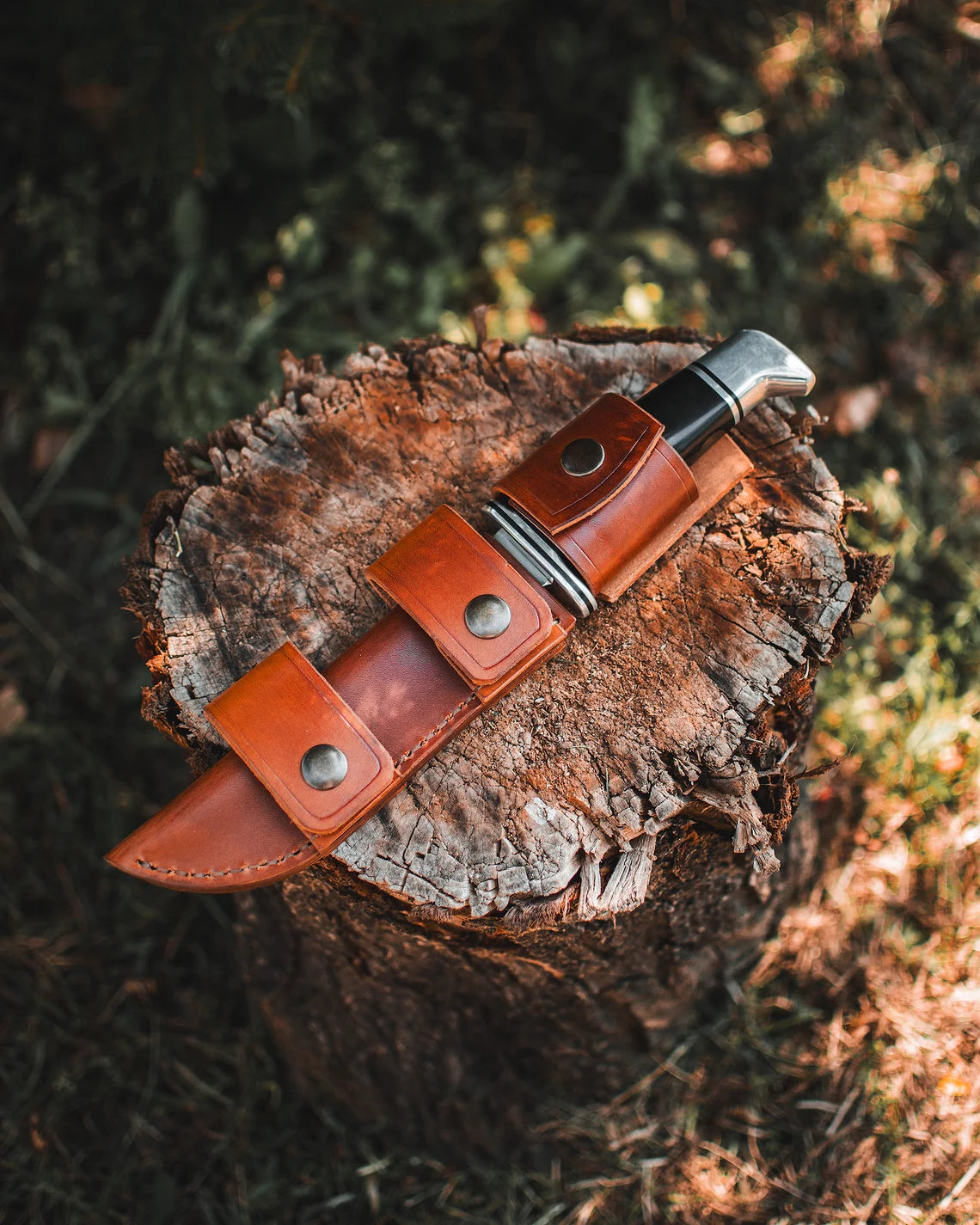 Leather Horizontal Sheath for Buck 119