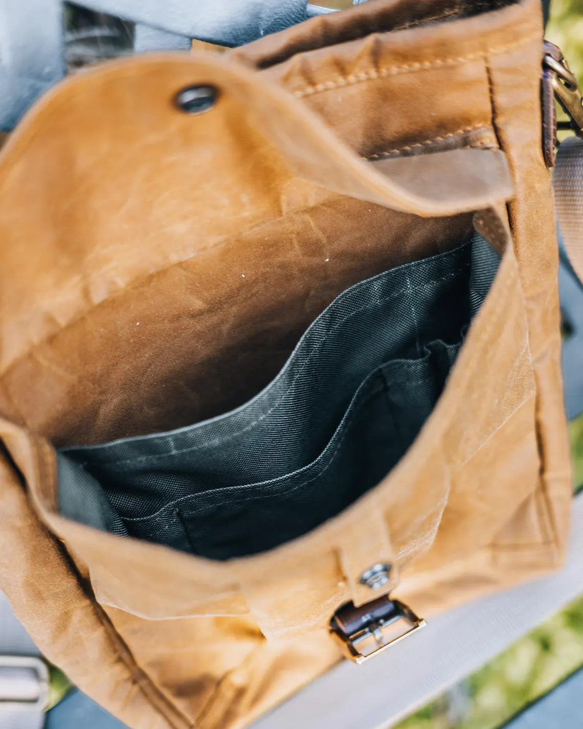Waxed Canvas Oilskin Satchel