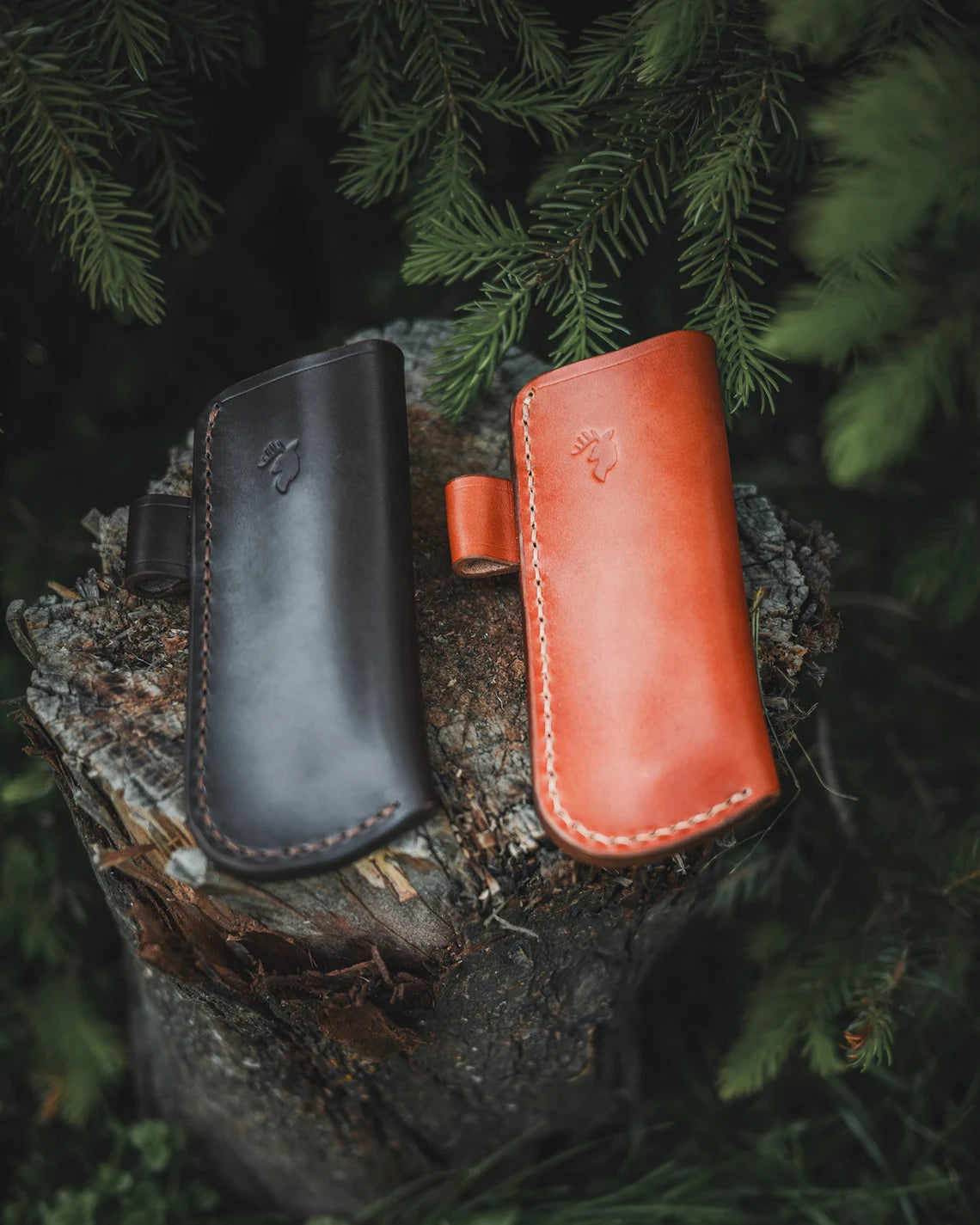 Leather Sheath for Silky PocketBoy 170 with Ferro Rod Loop