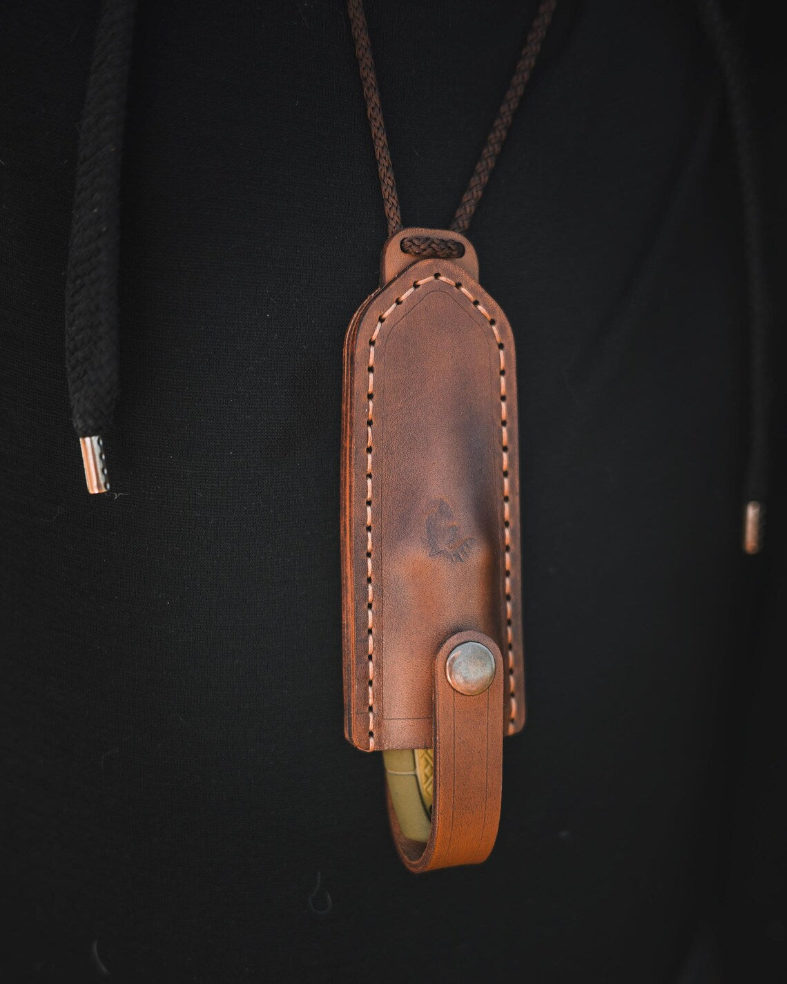 Leather Neck Sheath for Mora Eldris Knife