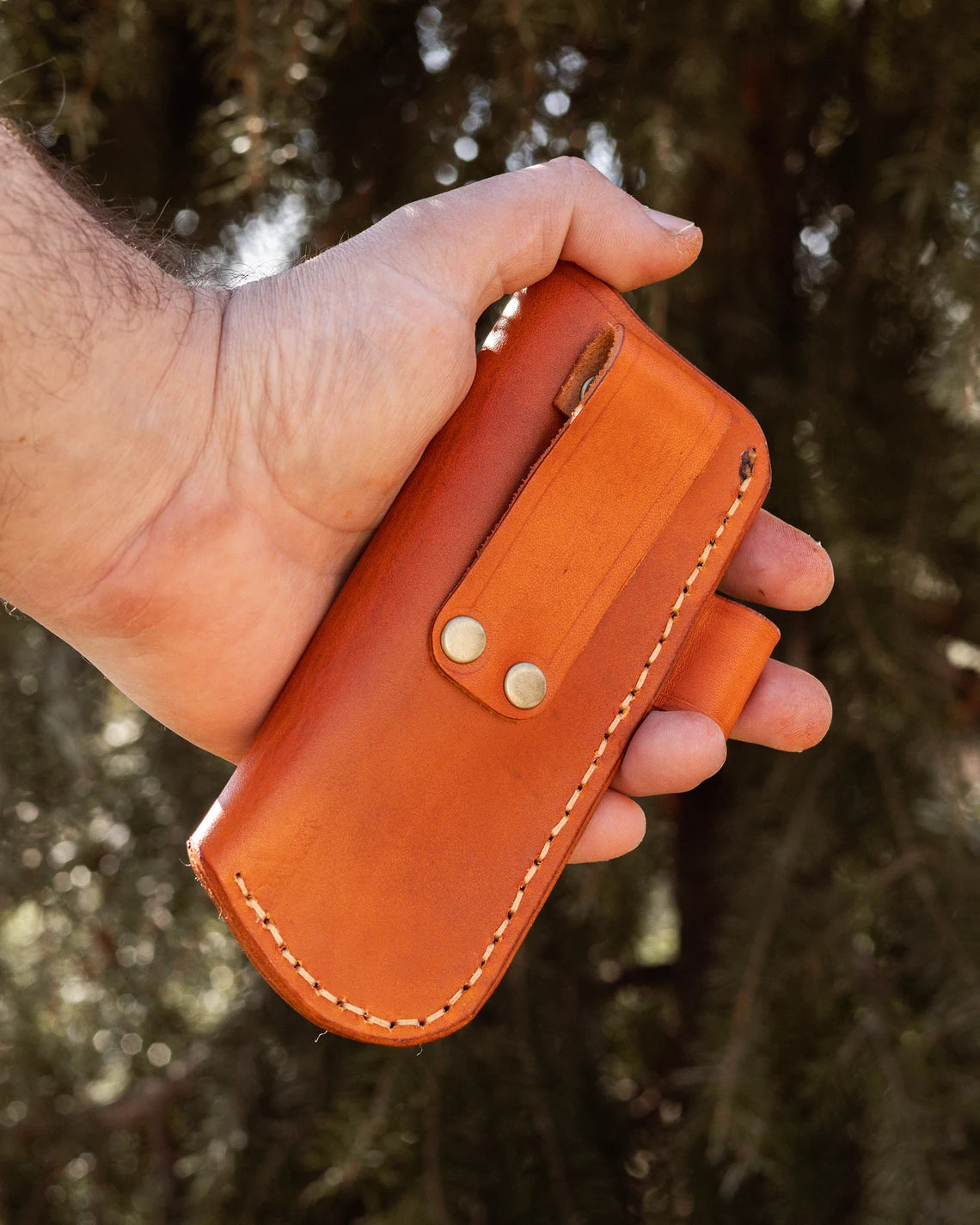 Leather Sheath for Silky PocketBoy 170 with Ferro Rod Loop