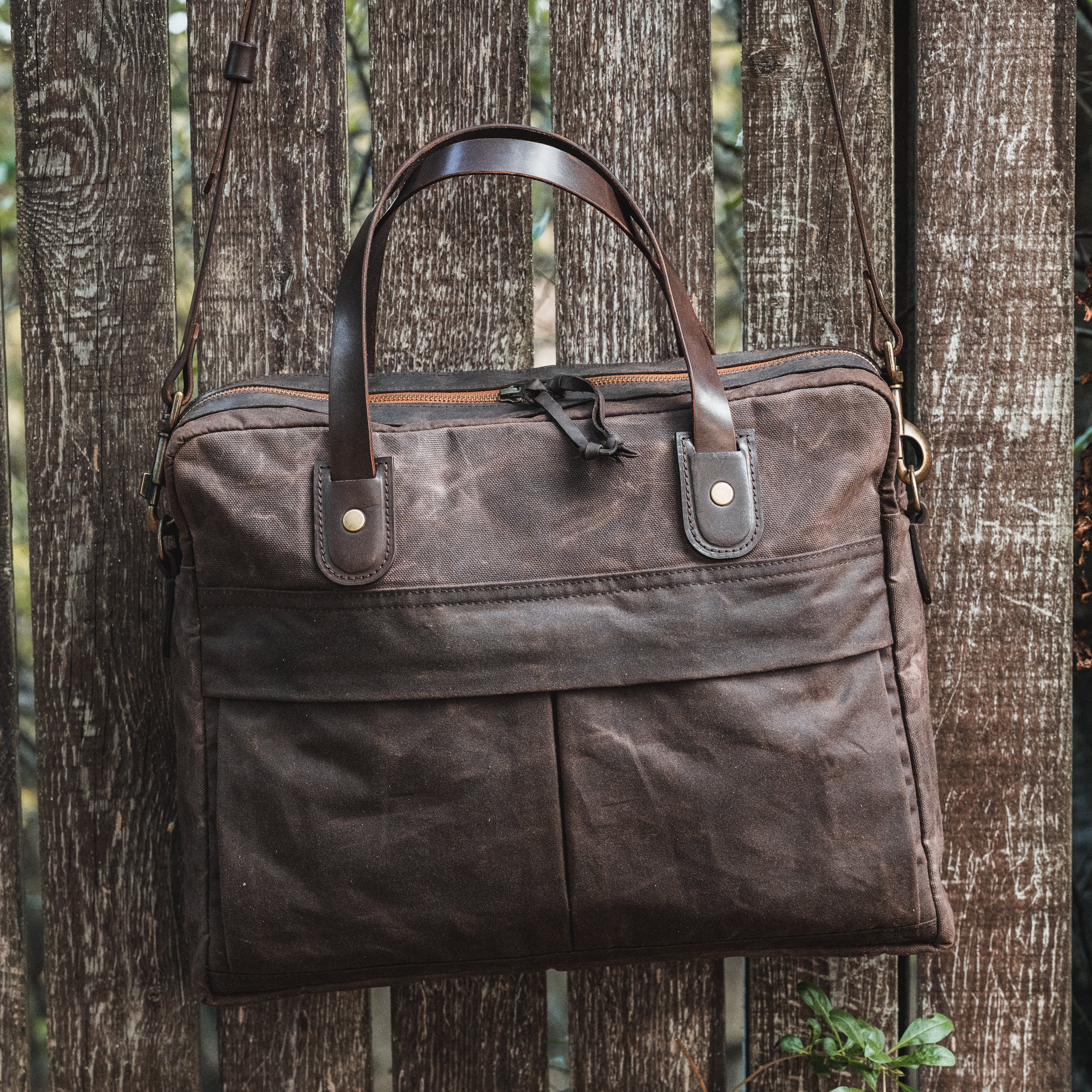 Waxed Canvas Briefcase