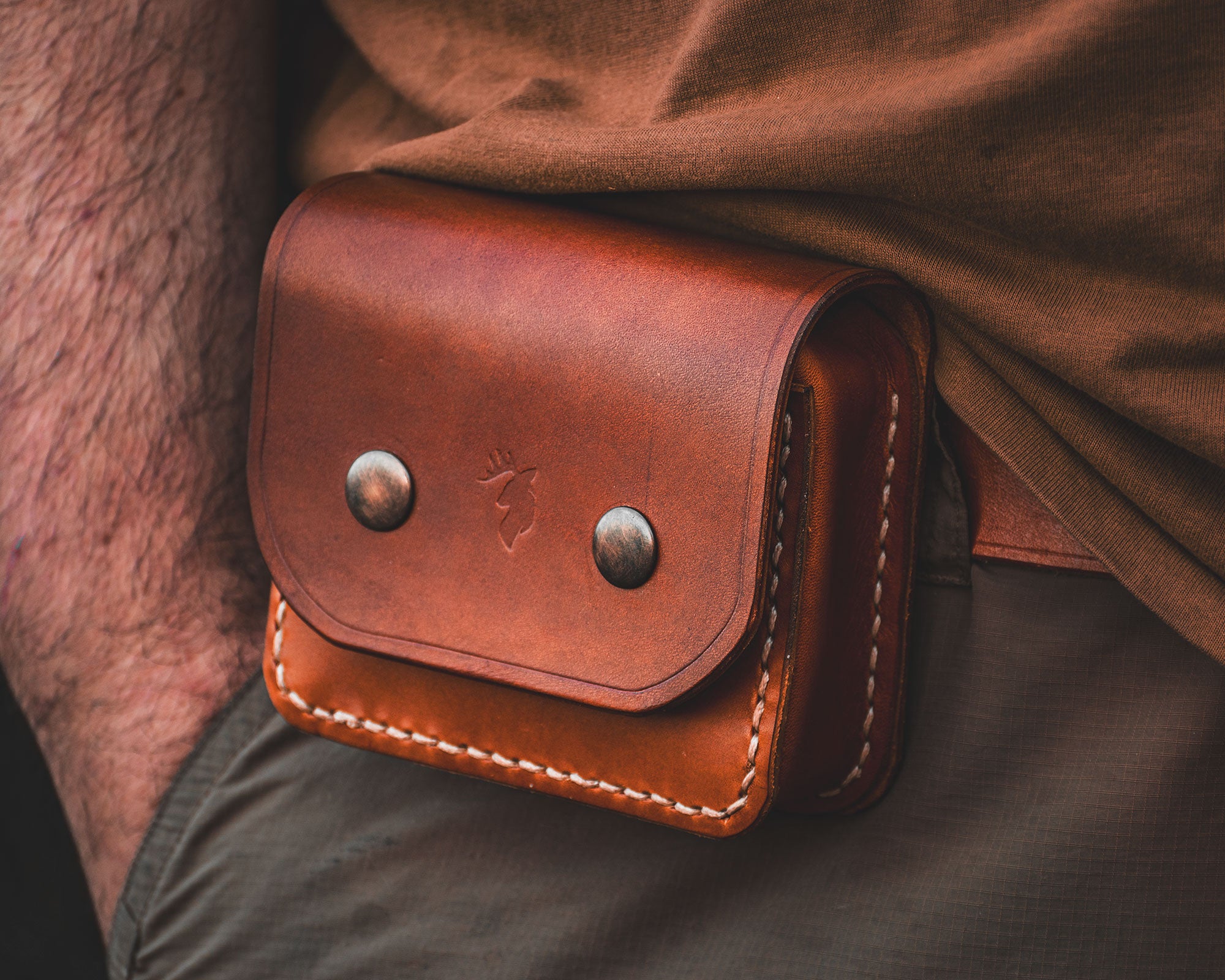 Bushcraft Belt Leather Bag by The Wild Buck Outdoors | The Wild Buck