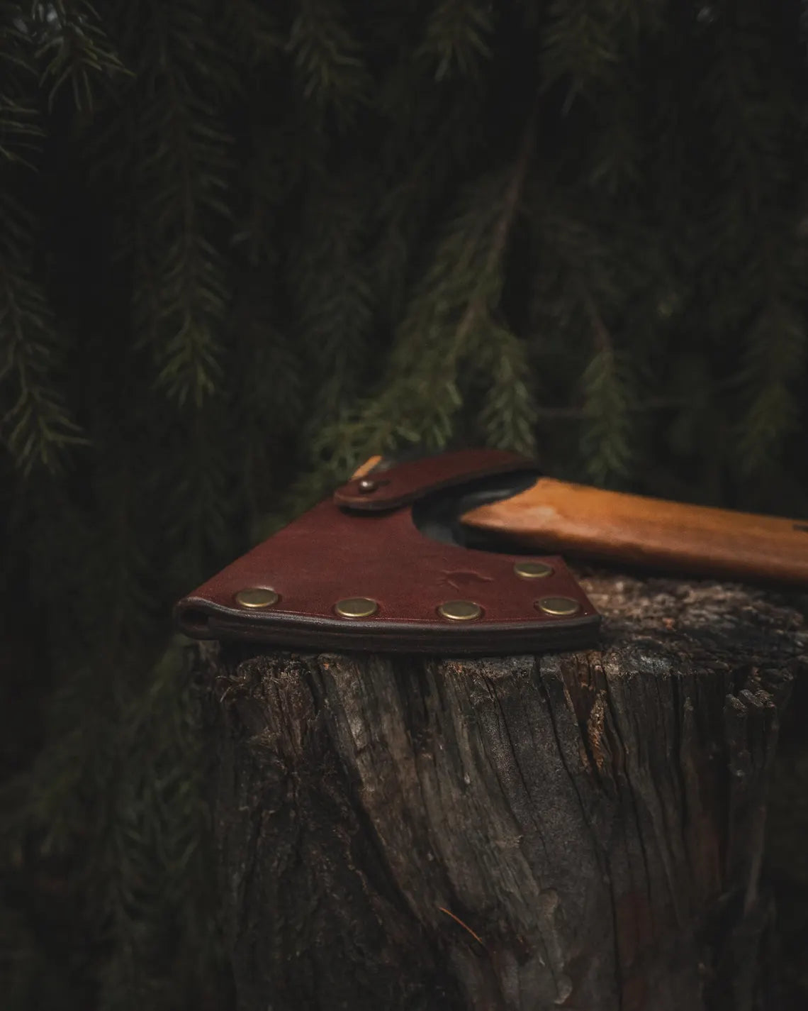 Leather Axe Sheath for 8cm Blades
