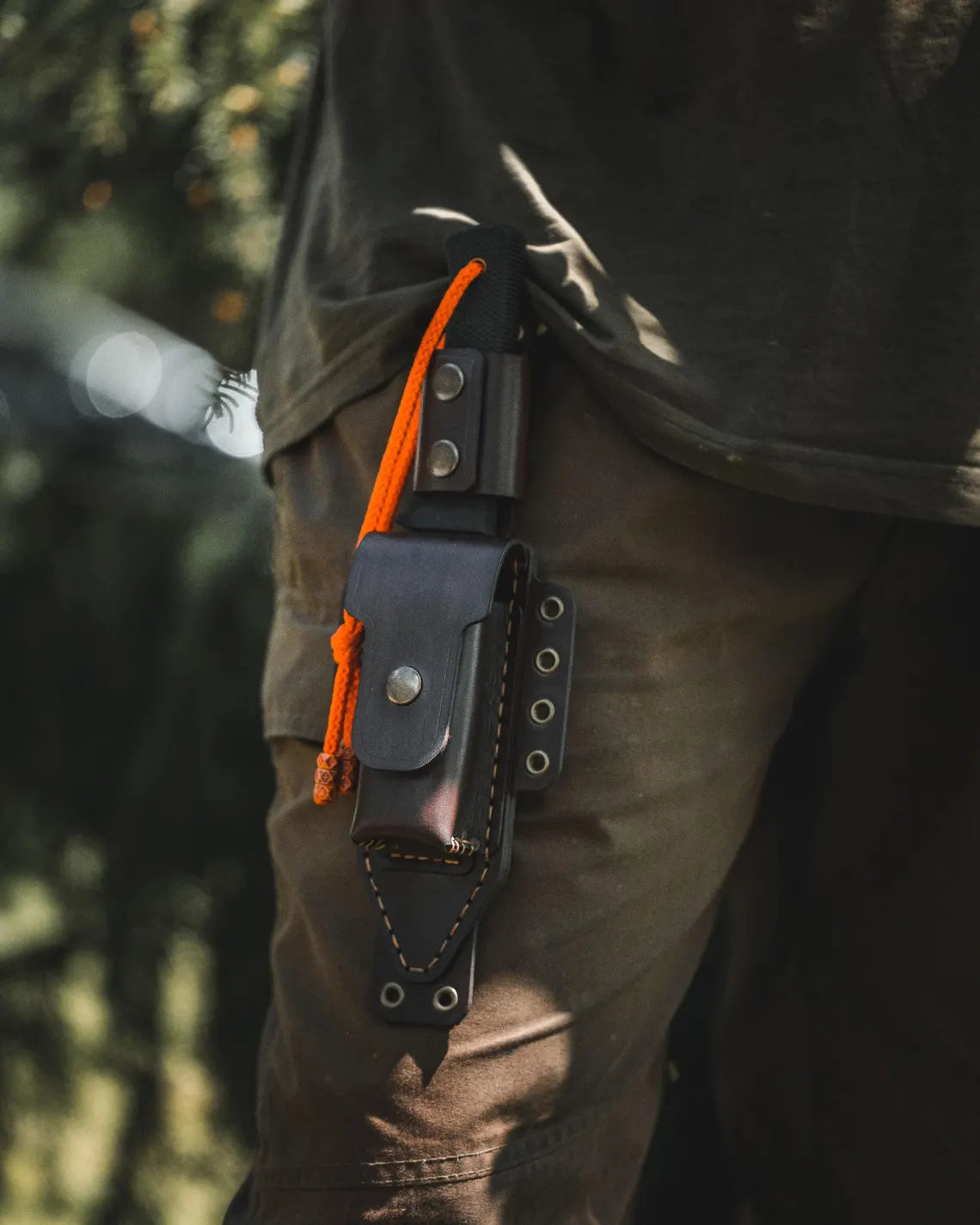 Bushcraft Leather Knife Sheath for Coldsteel SRK SK5