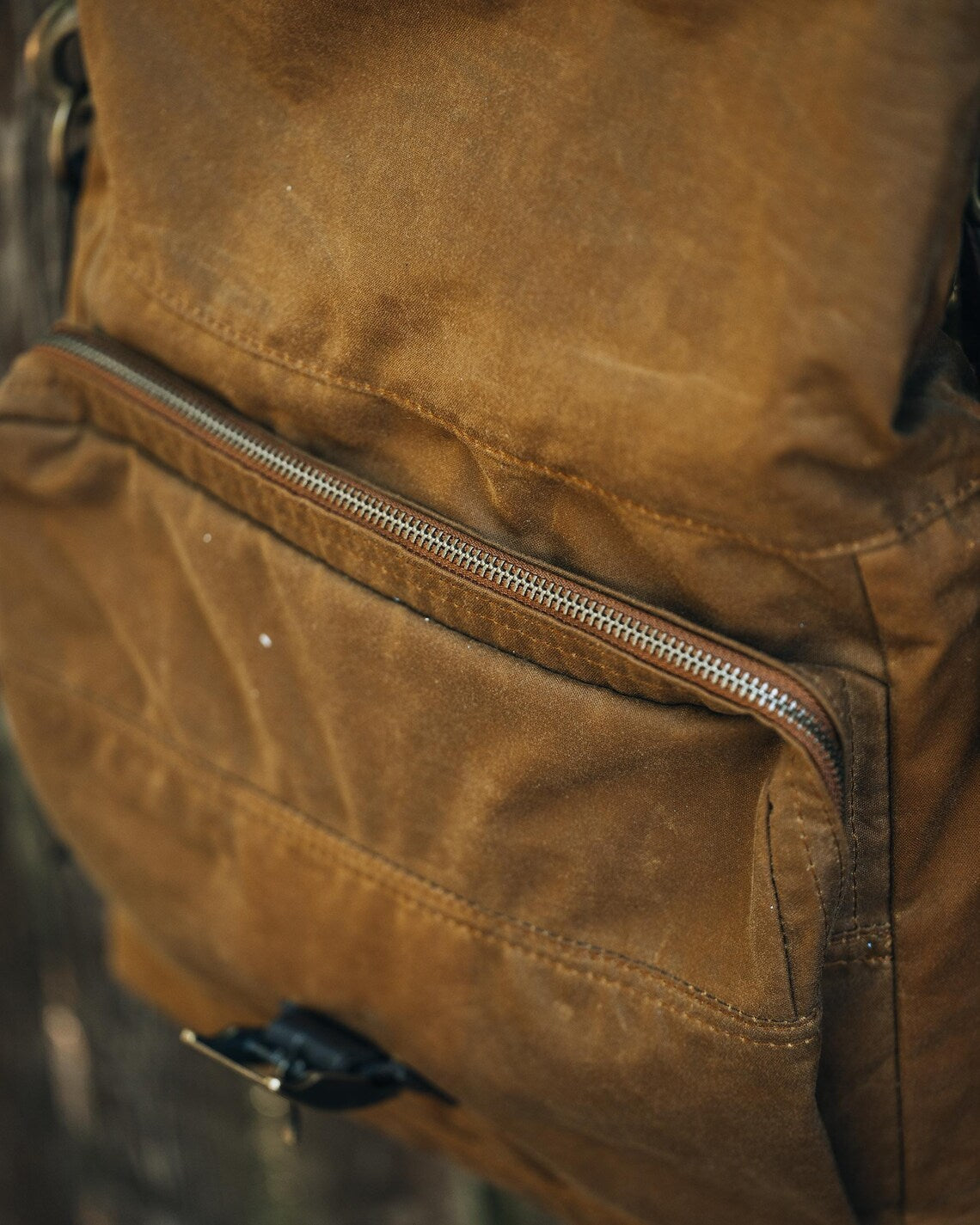 Rolltop Oilskin Canvas Satchel