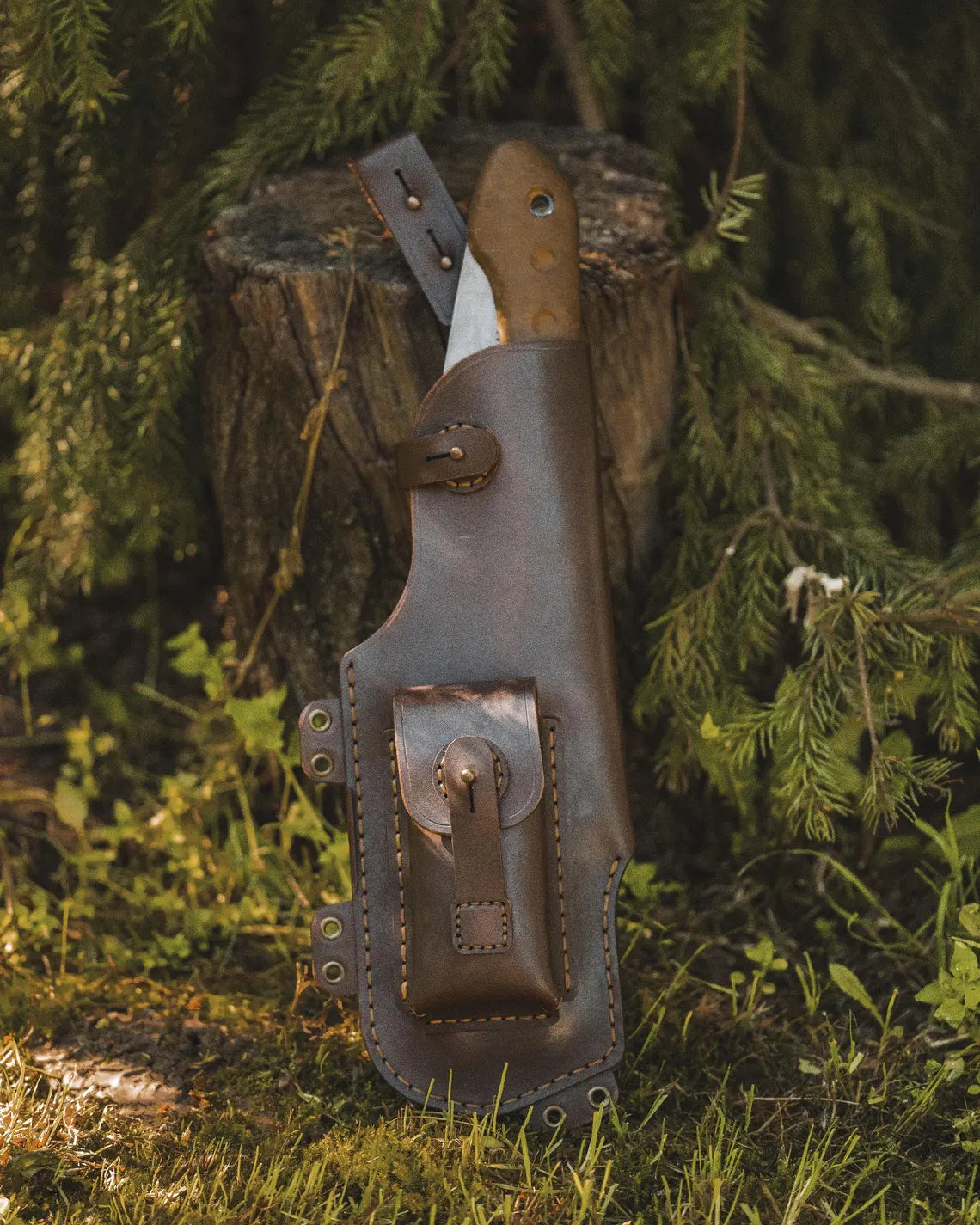 Bushcraft Leather Sheath for Silky BigBoy 2000