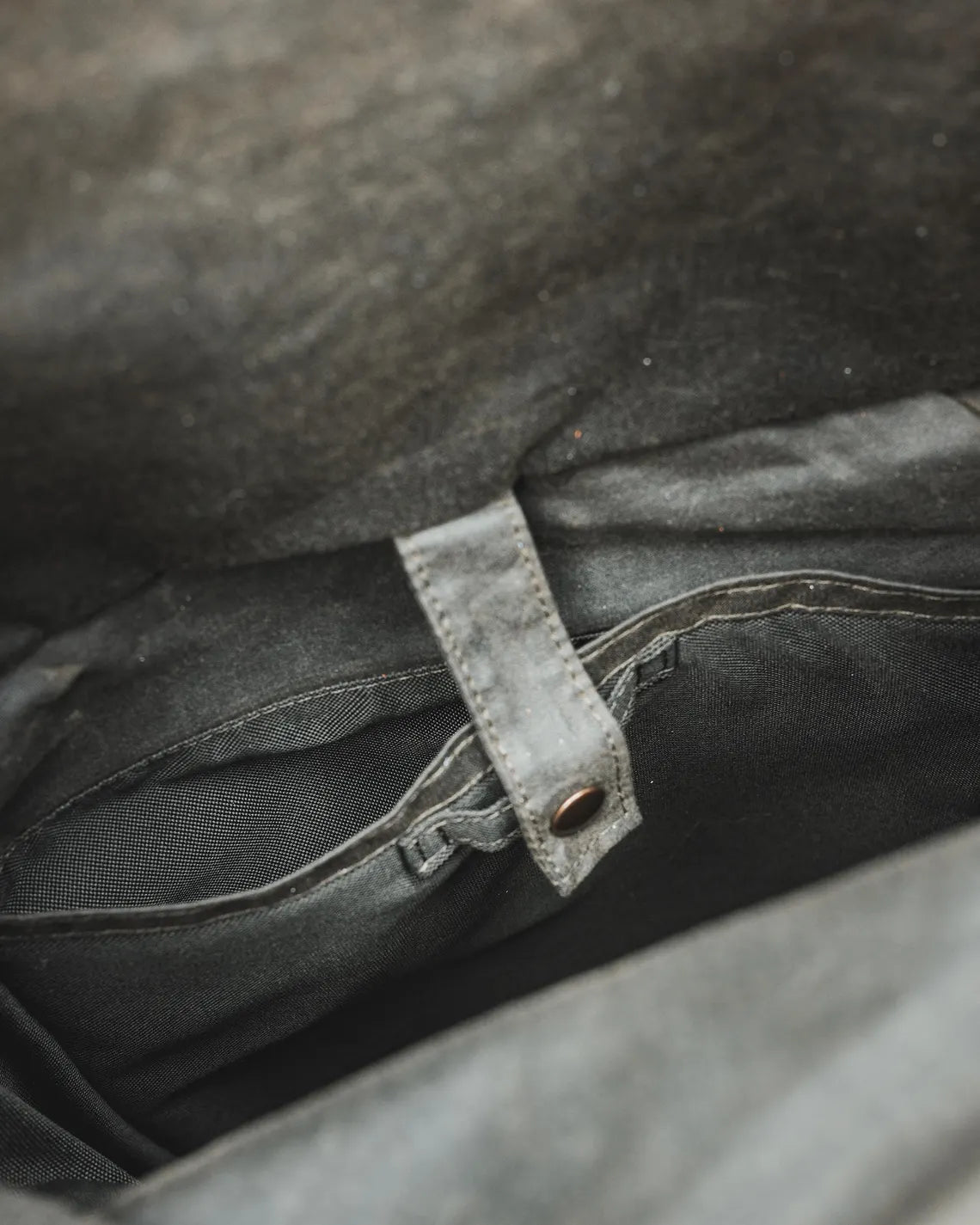 Oilskin Rolltop Backpack in Khaki Green