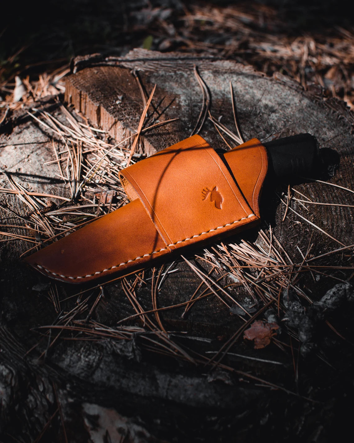 Leather Scout Carry Bushcraft Sheath