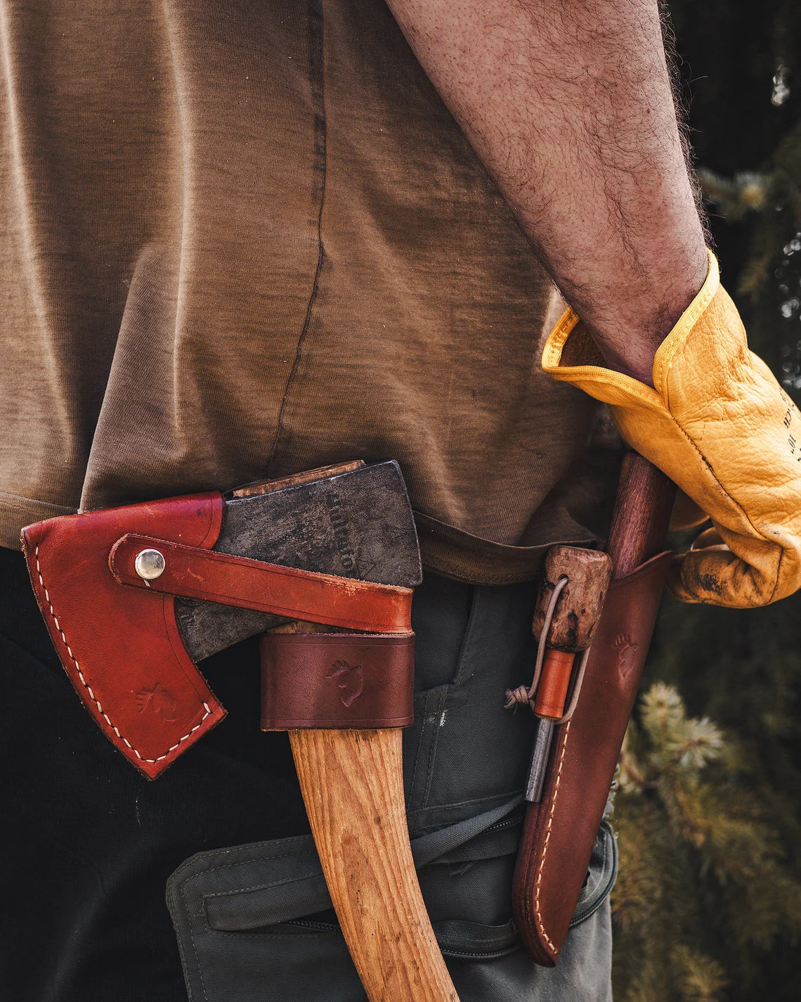Detachable Leather Axe Holder