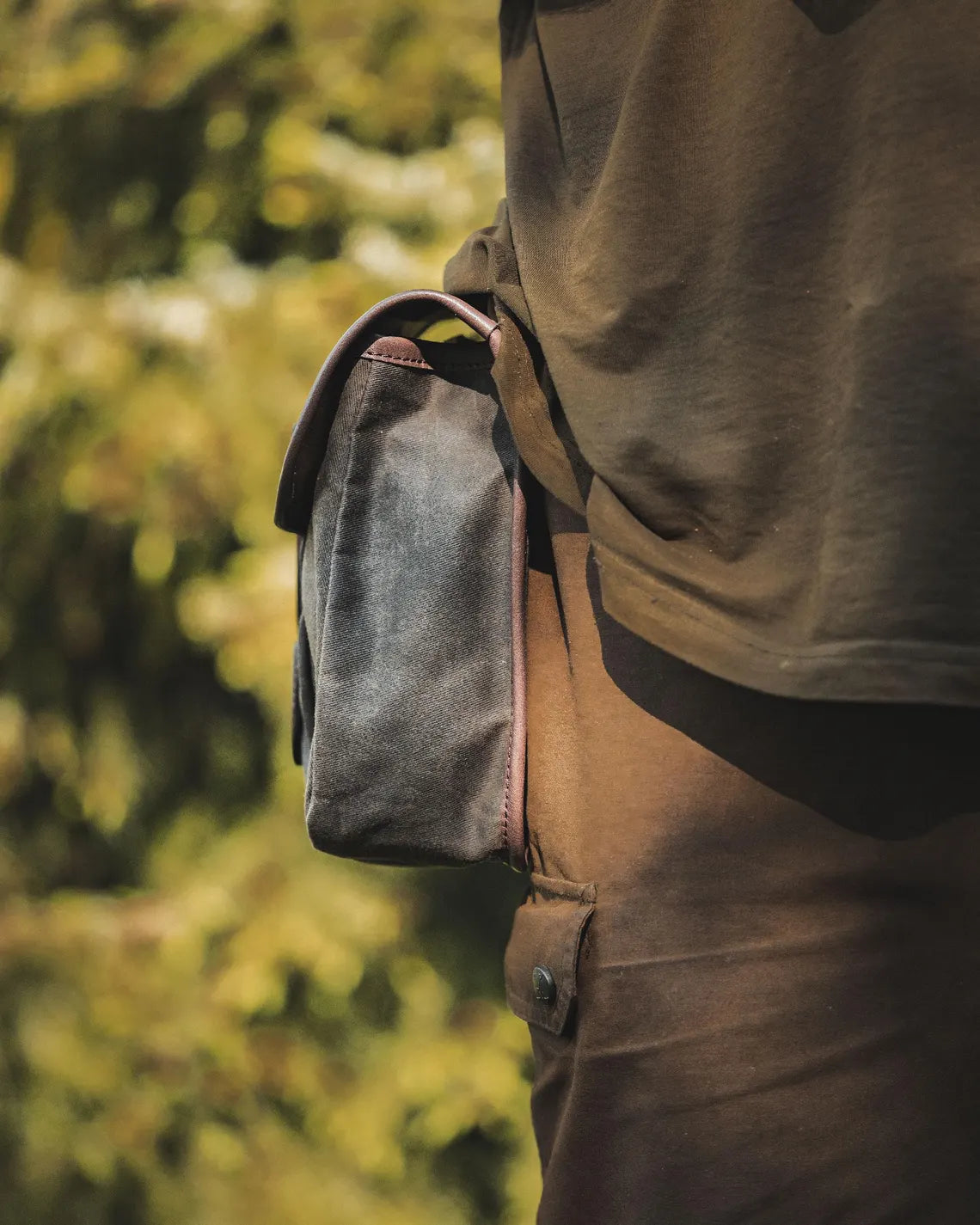 Outdoor Waxed Canvas Belt Pouch