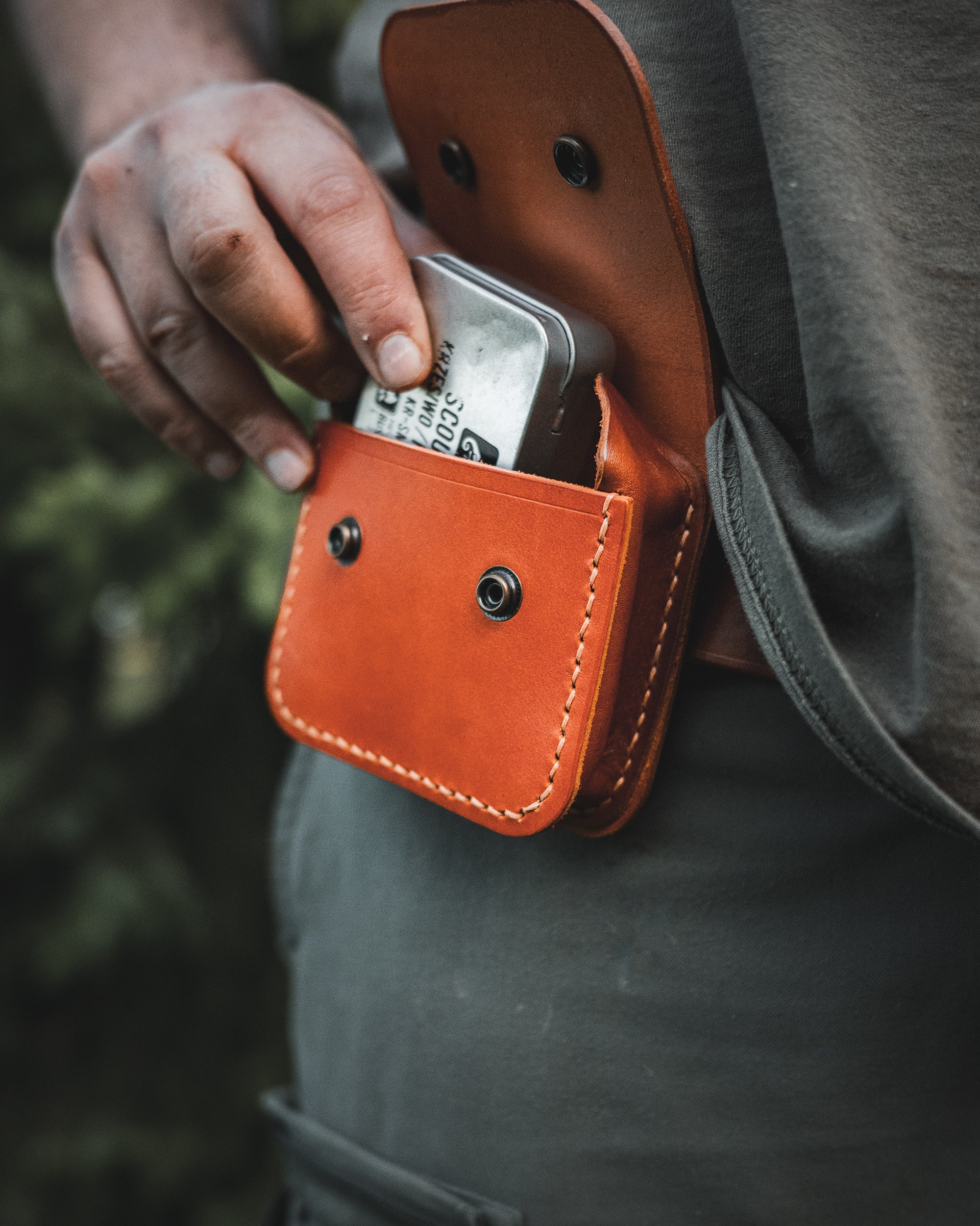 Bushcraft Belt Leather Bag