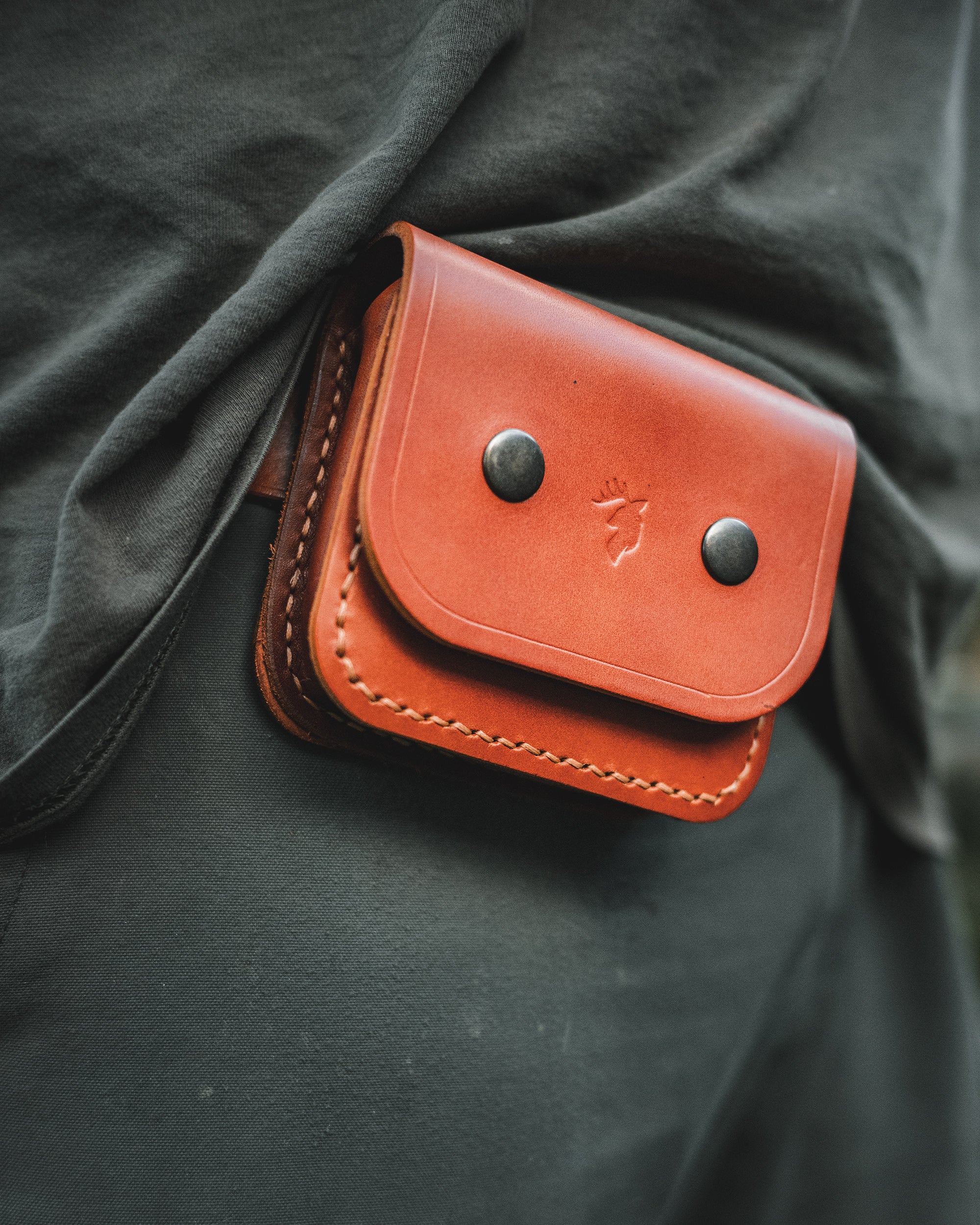 Bushcraft Belt Leather Bag