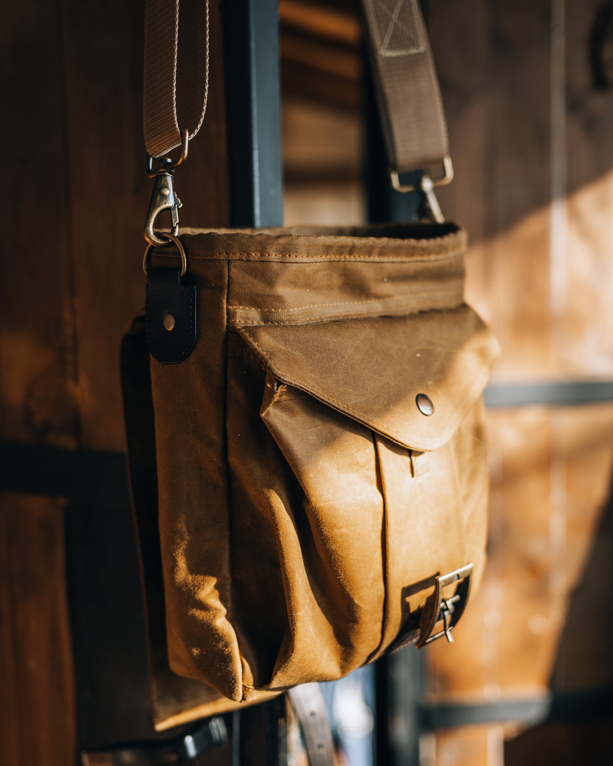 Waxed Canvas Oilskin Satchel