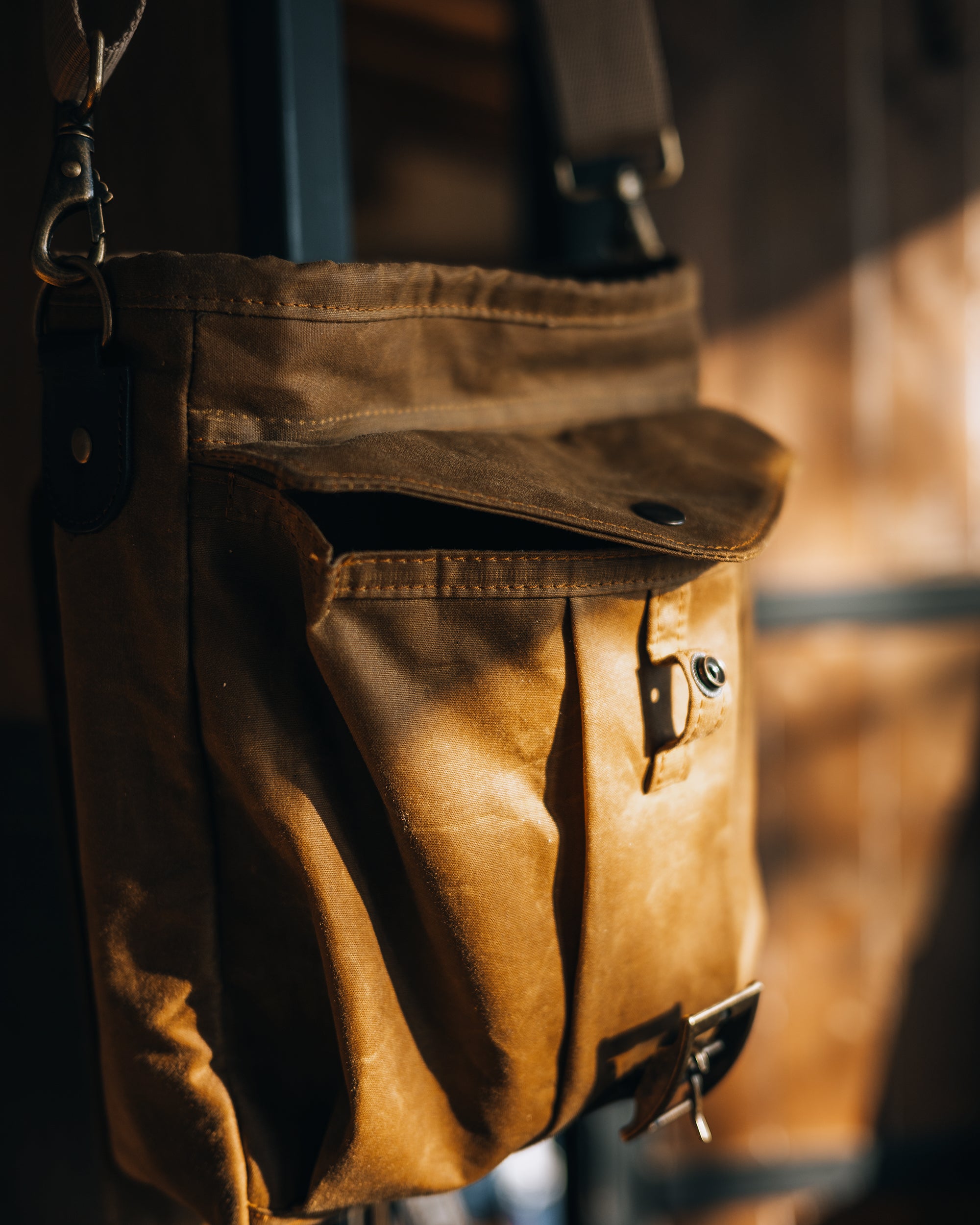 Waxed Canvas Oilskin Satchel