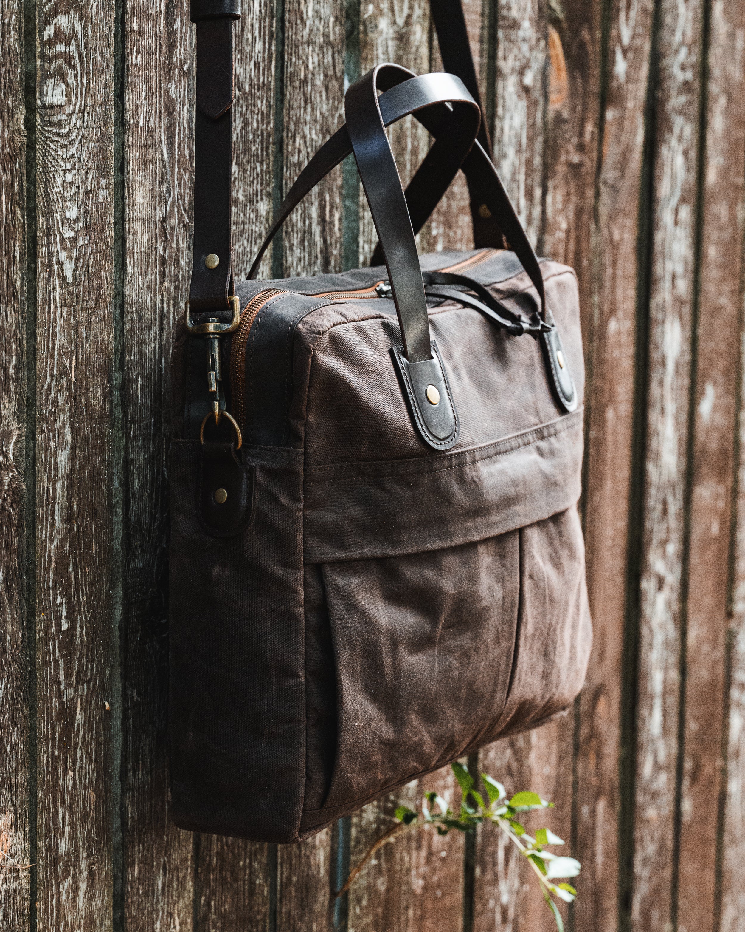Waxed Canvas Briefcase