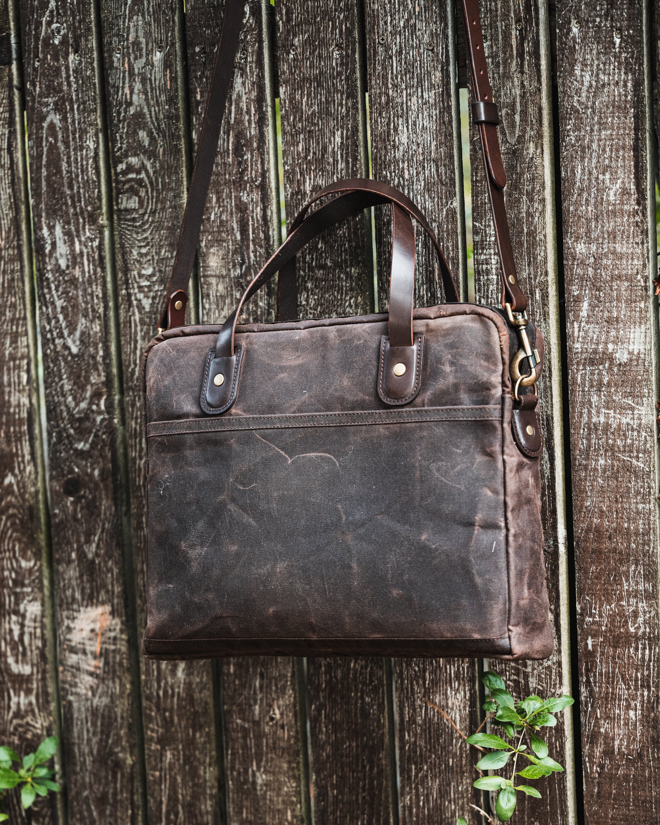 Waxed Canvas Briefcase