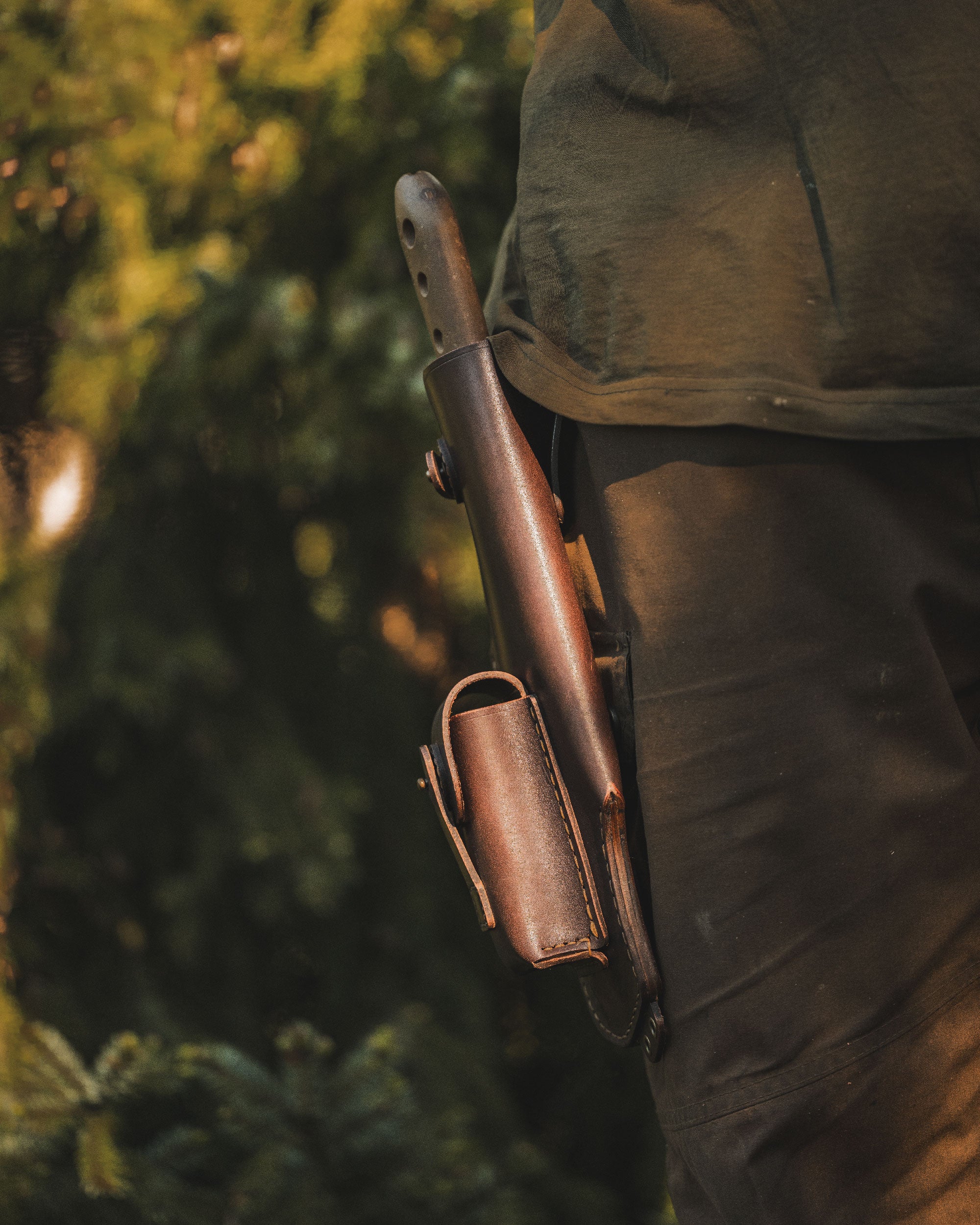 Bushcraft Leather Sheath for Silky BigBoy 2000