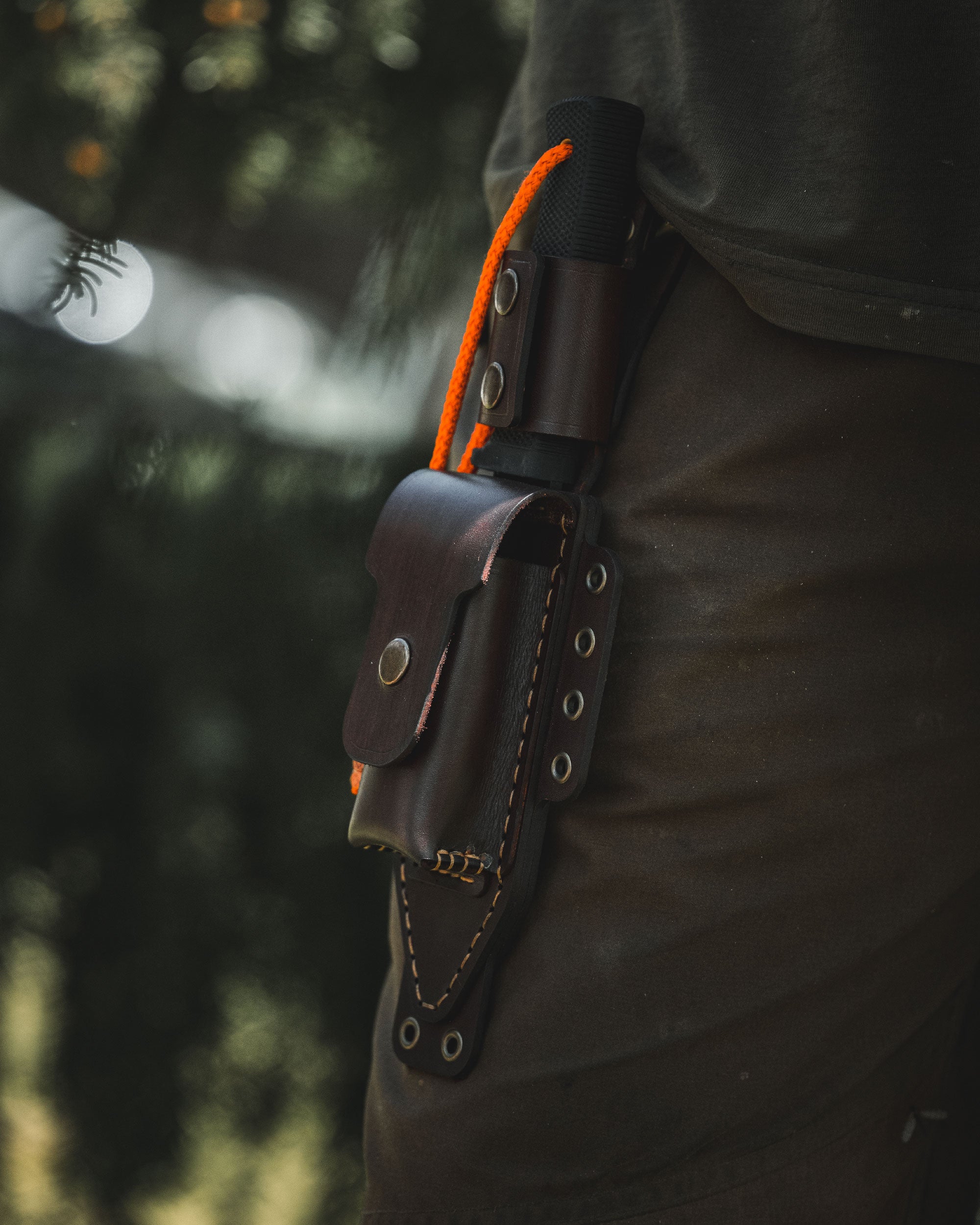 Bushcraft Leather Knife Sheath for Coldsteel SRK SK5