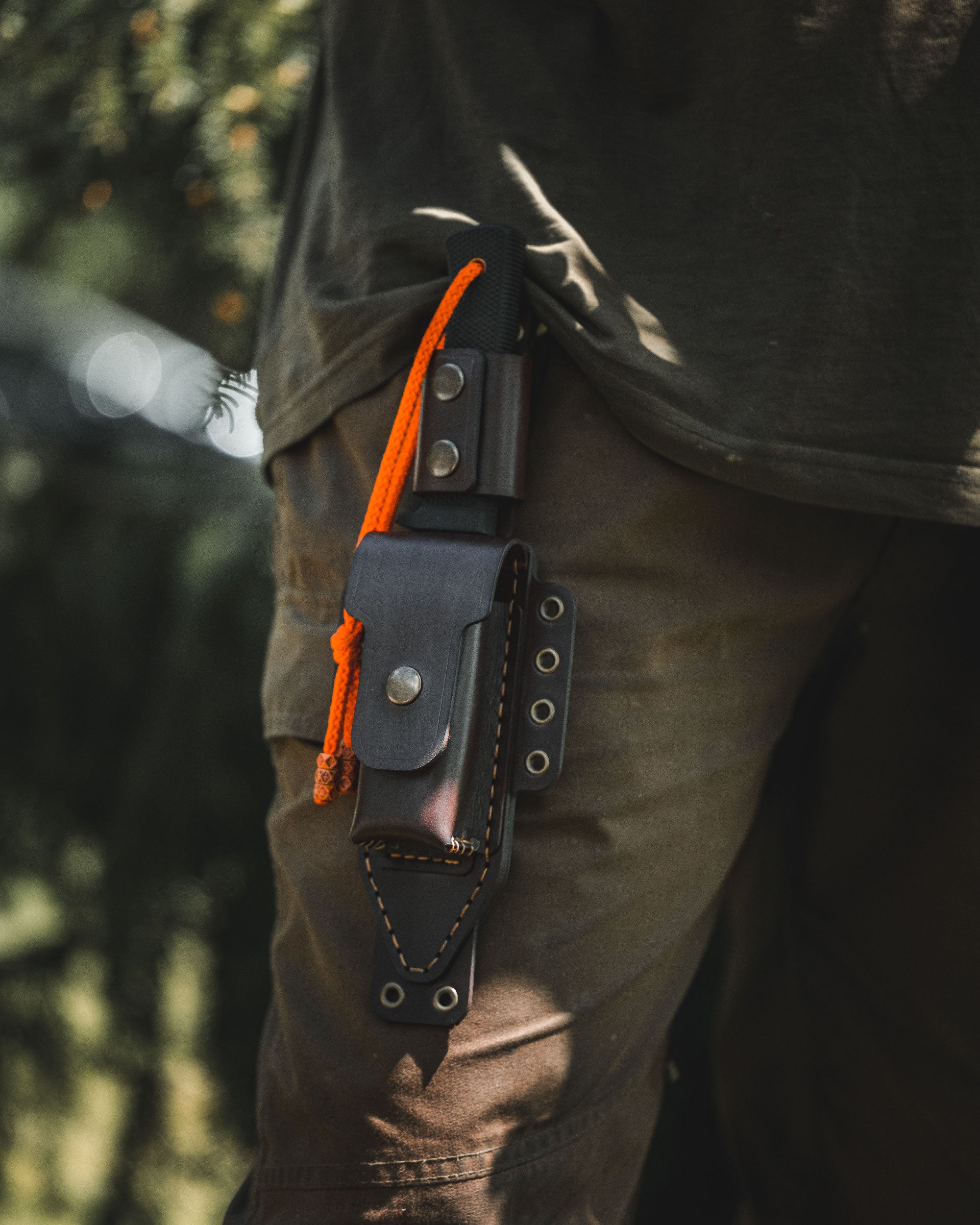 Bushcraft Leather Knife Sheath for Coldsteel SRK SK5