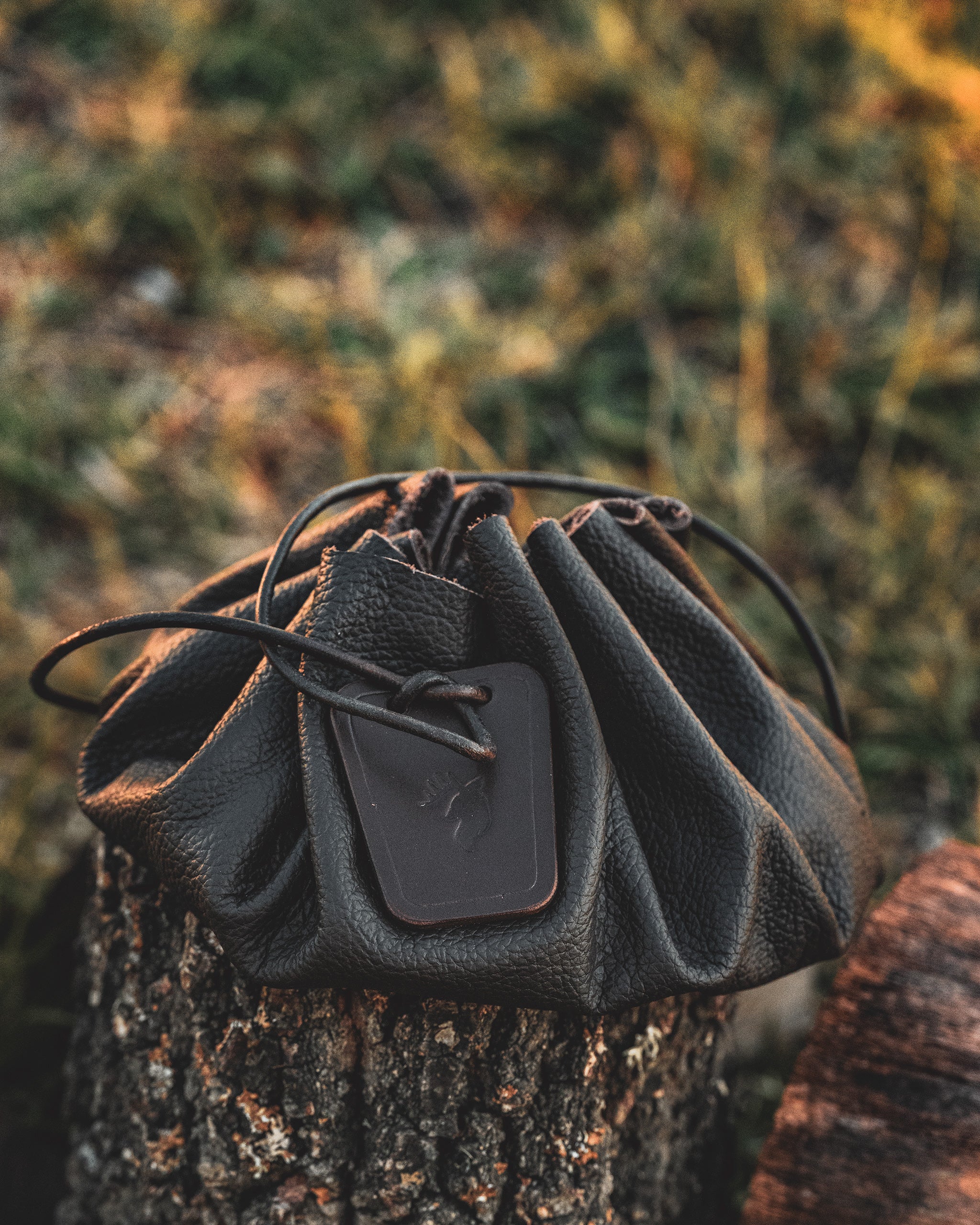 Traditional Bushcraft Leather Tinder Pouch