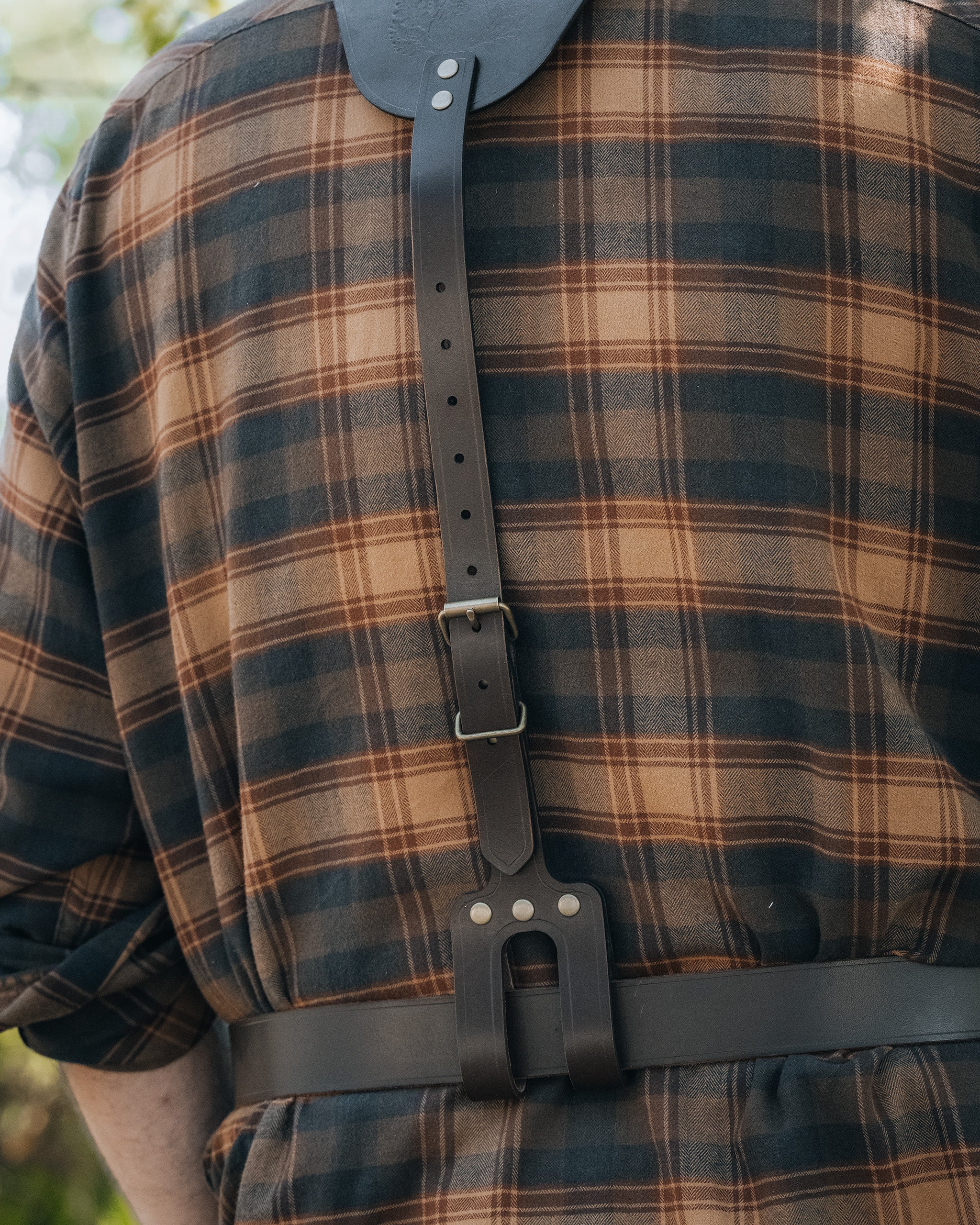 Bushcraft Leather Suspenders