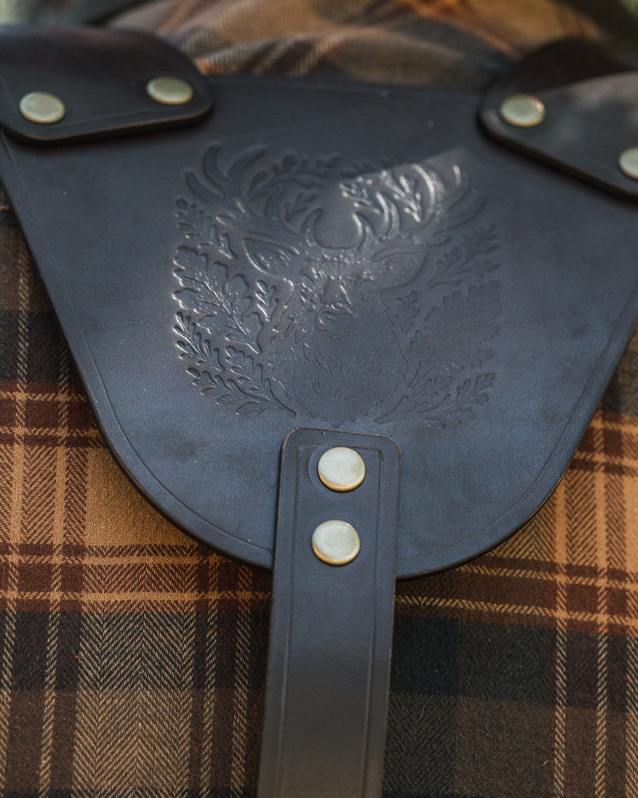 Bushcraft Leather Suspenders