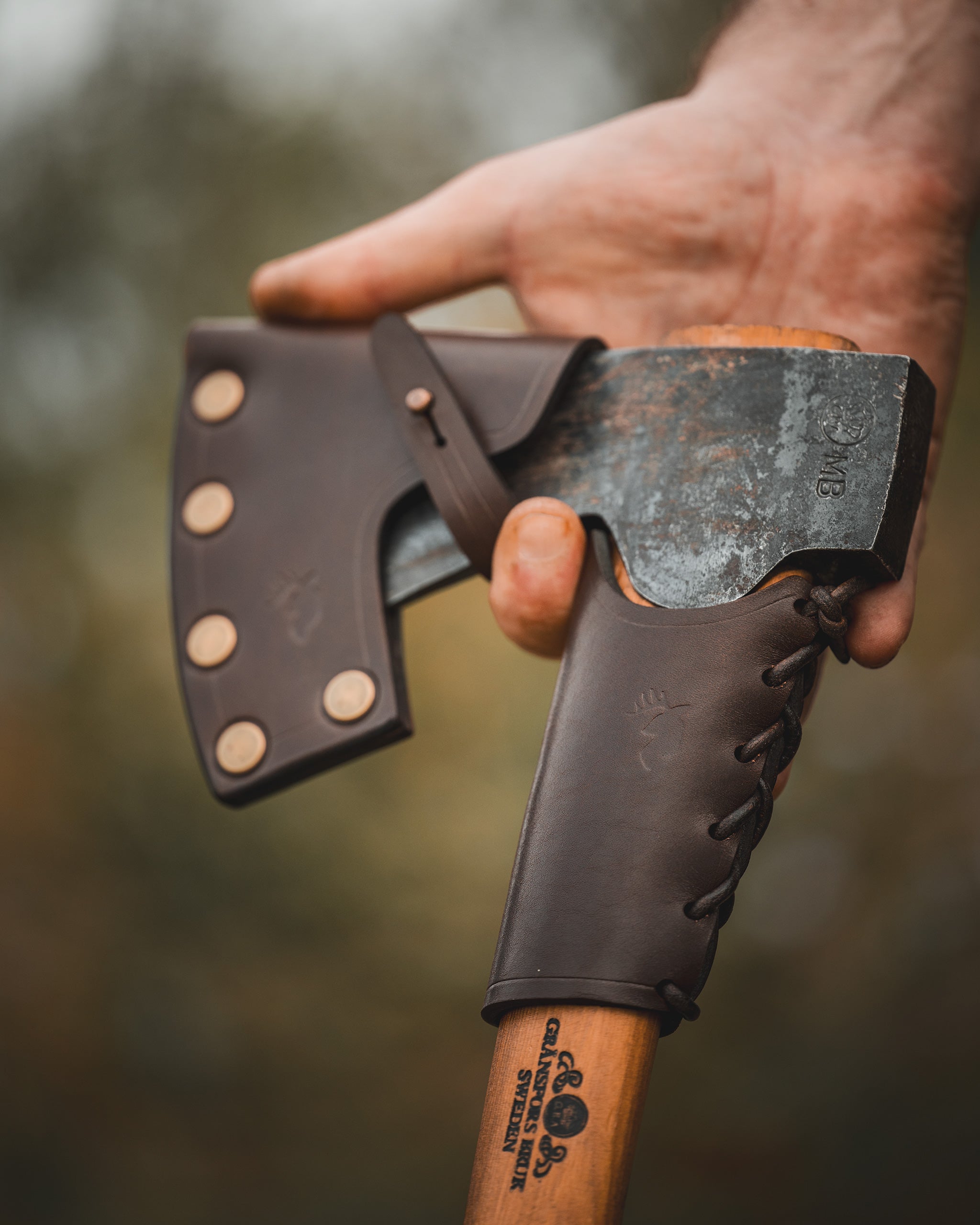 Overstrike Axe Leather Guard
